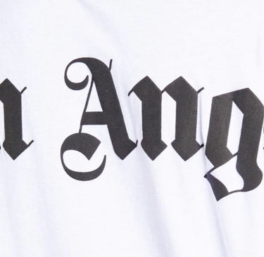 Palm Angels Oversize Neck Logo T-Shirt - White