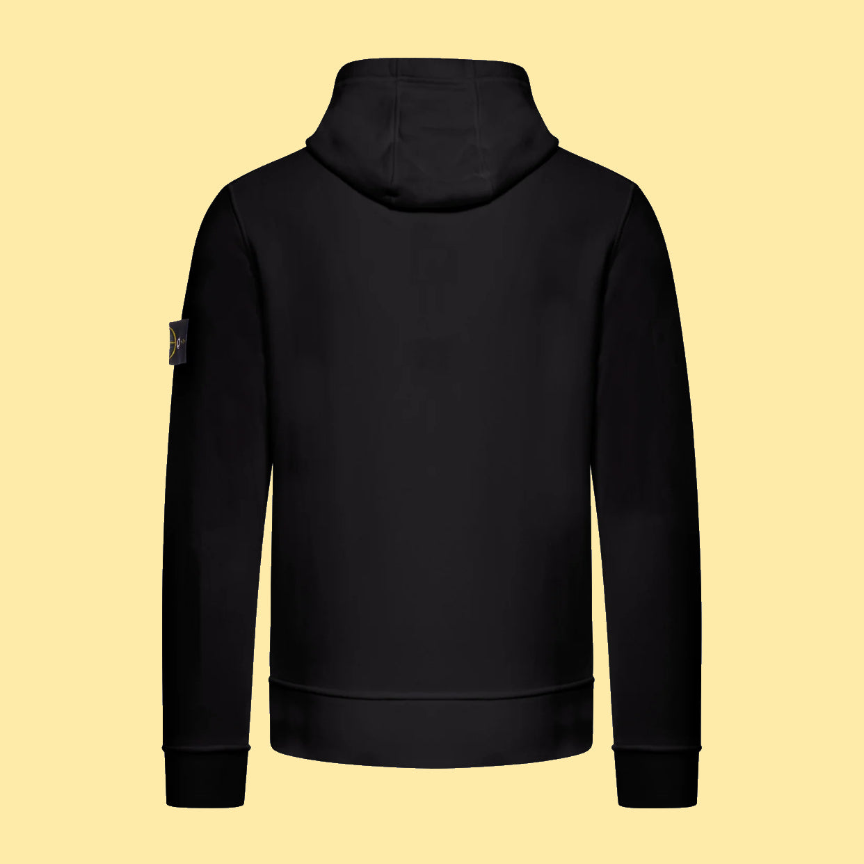 Stone Island Compass Patch Hoodie - Black