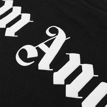 Palm Angels Oversize Neck Logo T-Shirt - Black