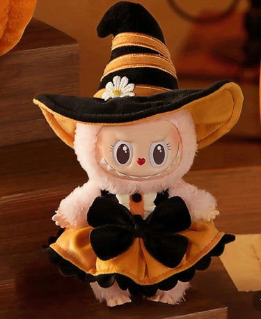 Pop Mart Labubu The Monsters Mokoko Magic Of Pumpkin Vinyl Plush Pendant 2024 Limited Edition