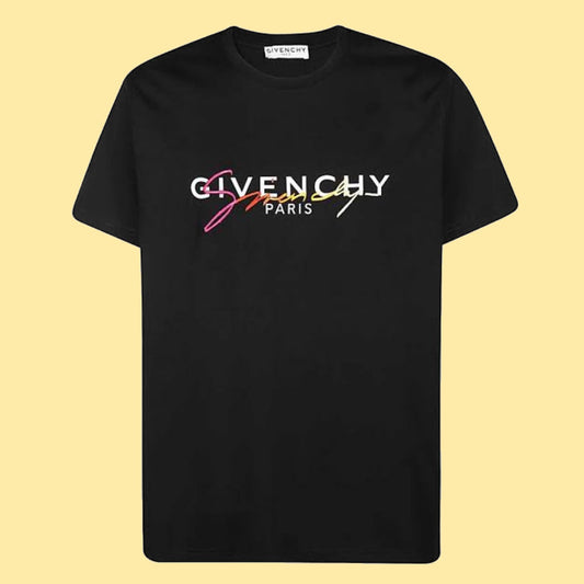 Givenchy Multi-Logo Embroidered T-Shirt - Multicolour