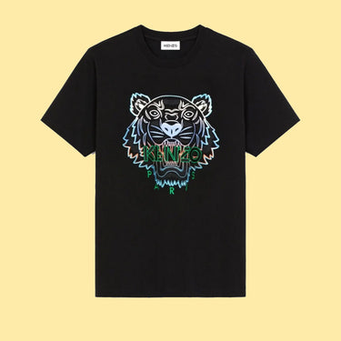 Kenzo Embroidered Tiger T-Shirt - Black/Blue/Green