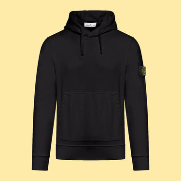 Stone Island Compass Patch Hoodie - Black