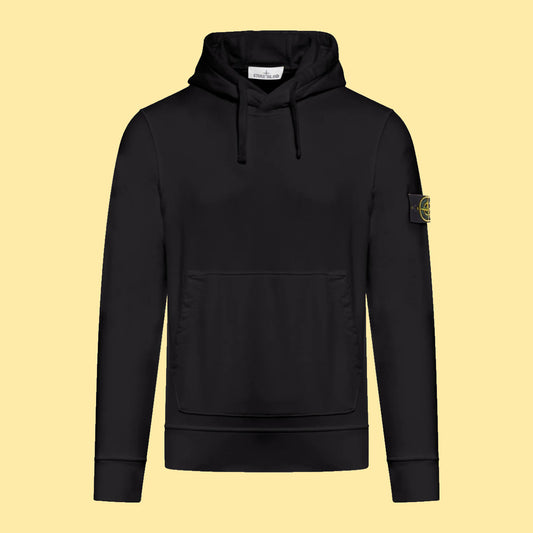 Stone Island Compass Patch Hoodie - Black