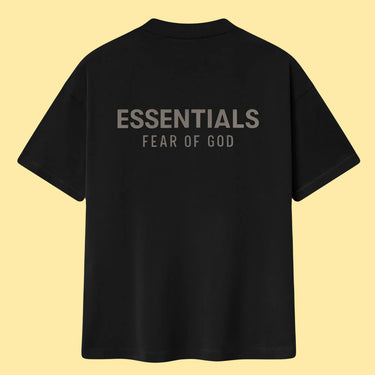 Essentials SS25 Classic Fleece T-Shirt - Jet Black
