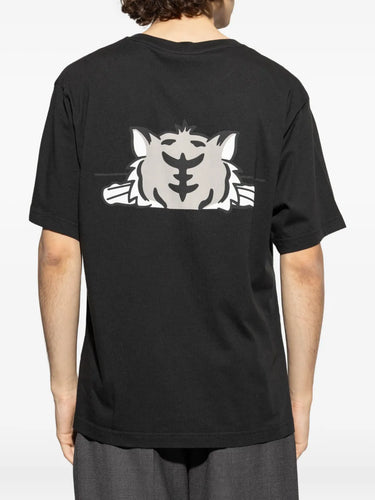 Kenzo Happy Tiger Cotton T-shirt - Black