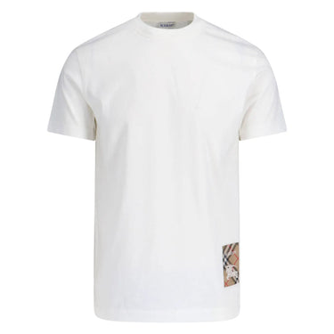 Burberry Check Patch T-shirt - White