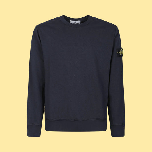 Stone Island Compass Patch Crewneck - Navy