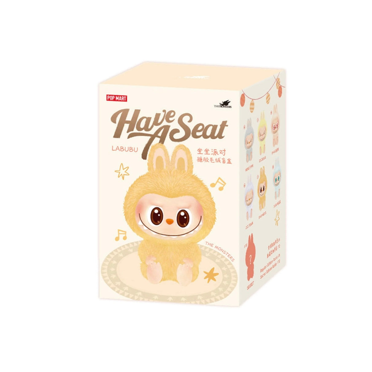 Pop Mart The Monsters Labubu Have a Seat Series - Vinyl Face Plush Pendant (Blind Box)