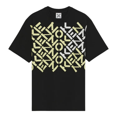 Kenzo Sport Diagonal Logo T-shirt - Black/Volt