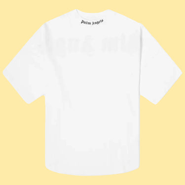 Palm Angels Oversize Neck Logo T-Shirt - White