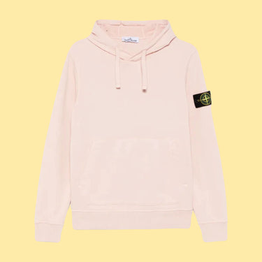 Stone Island Compass Patch Hoodie - Pink