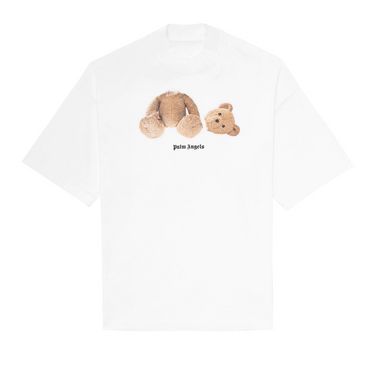White t-shirt with bear design on Palm Angels website