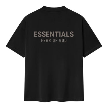 Essentials SS25 Classic Fleece T-Shirt - Jet Black