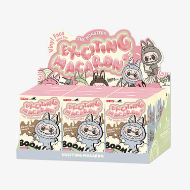 Pop Mart The Monsters Labubu Exciting Macarons Vinyl Face Sealed Case (6 Blind Boxes)