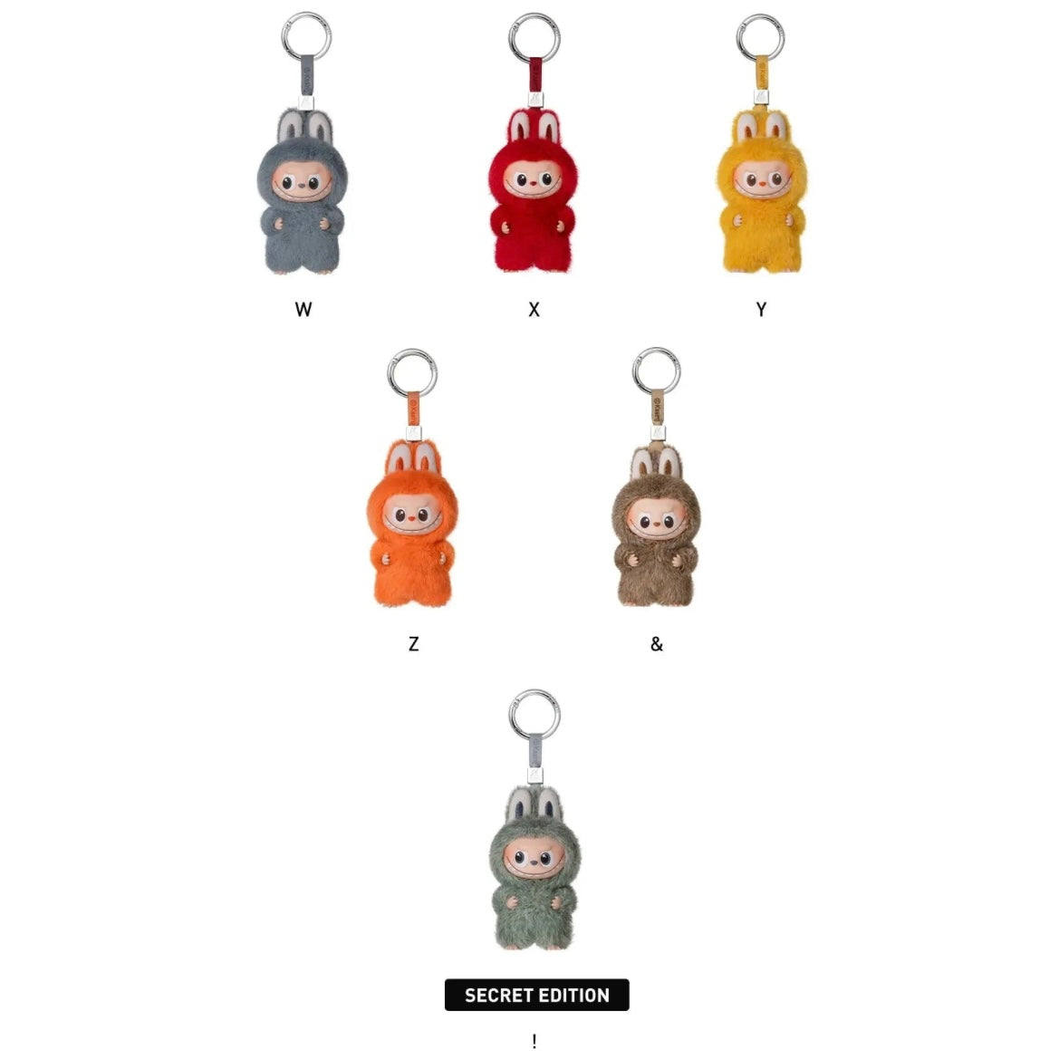 Pop Mart The Monsters Labubu Pin for Love Series Vinyl Plush Pendant (N-Z) Sealed Case (14 Blind Box)