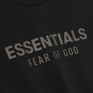Essentials SS25 Classic Fleece T-Shirt - Jet Black