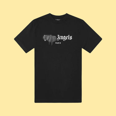 Palm Angels Paris Spray T-Shirt - Black/Black