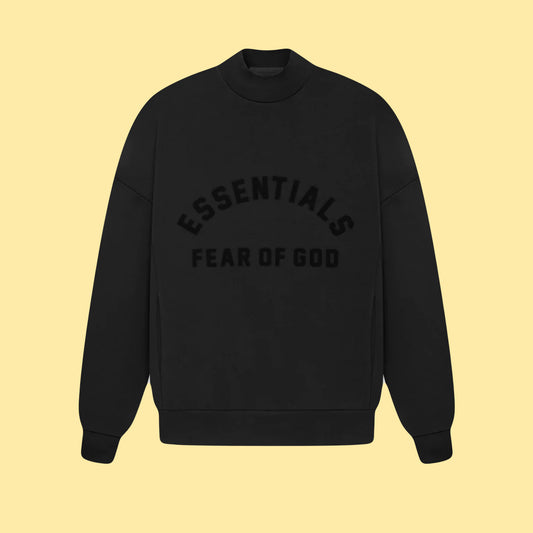 Essentials SS23 Crewneck - Jet Black