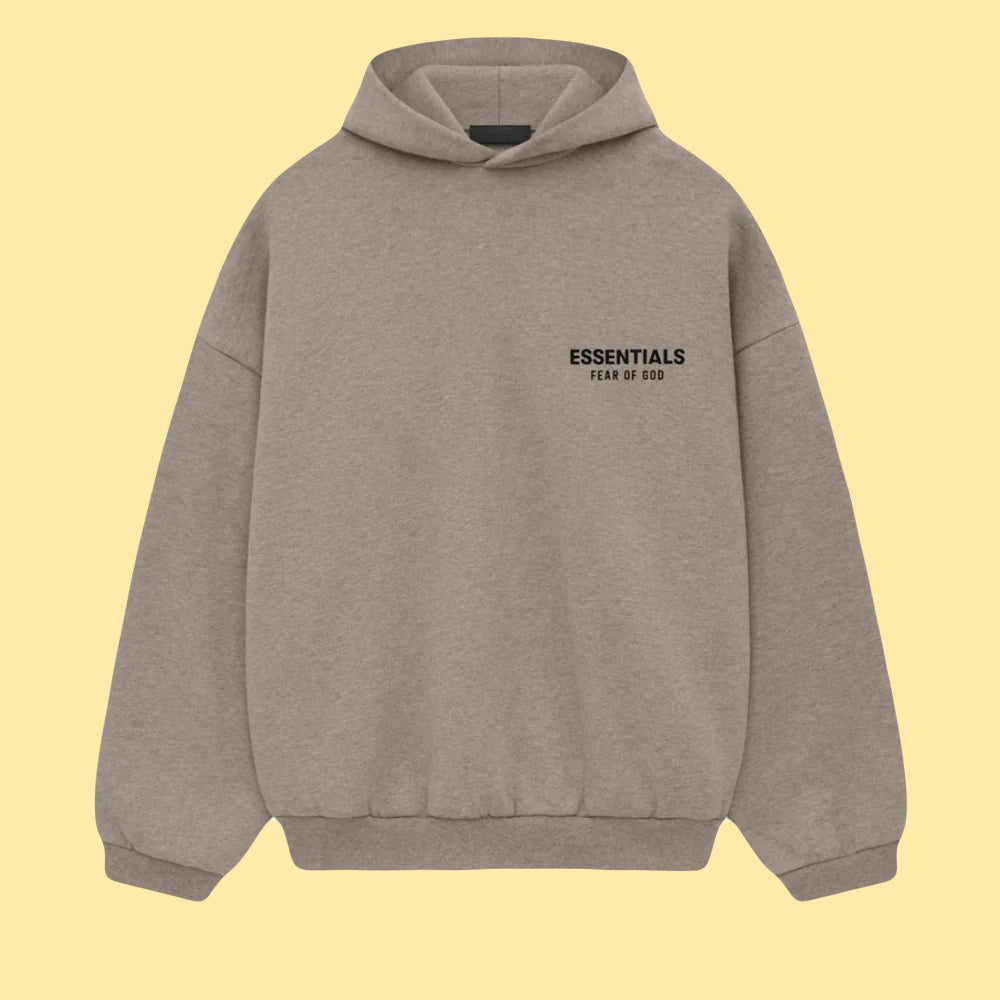 Essentials Fleece Hoodie FW24 - Heather Grey