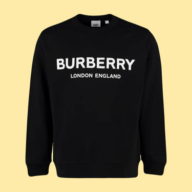 Burberry London Logo Print Crewneck - Black