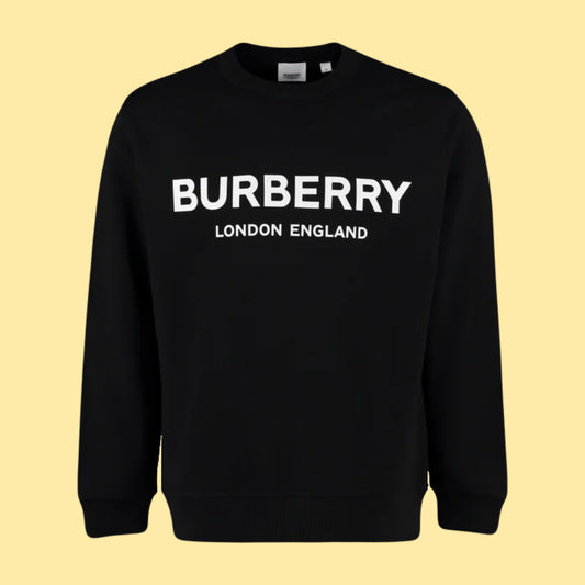 Burberry London Logo Print Crewneck - Black