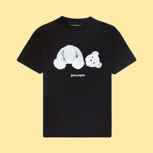 Palm Angels Bear Print T-Shirt - Ice White
