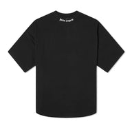 Palm Angels Oversize Neck Logo T-Shirt - Black