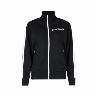 Palm Angels Classic Logo Track Jacket - Black with white background