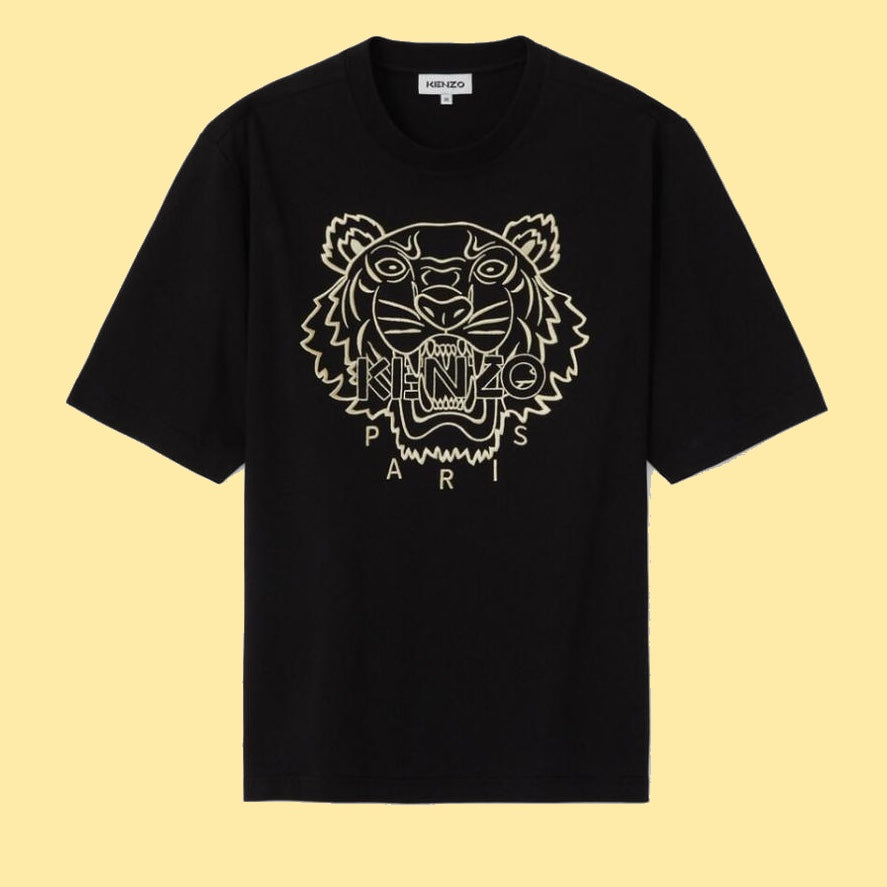 Kenzo Embroidered Tiger T-Shirt - Black/Gold – The Luxury Stop